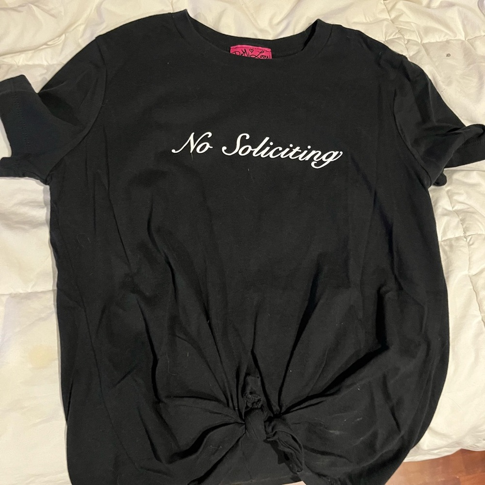 No soliciting tee